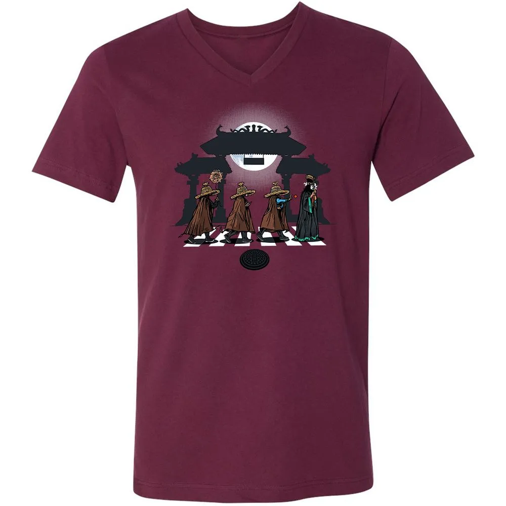 Unisex V-Neck T-Shirt - 912LZTRD - Maroon - 6