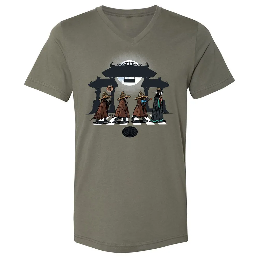 Unisex V-Neck T-Shirt - 912LZTRD - Military Green - 10