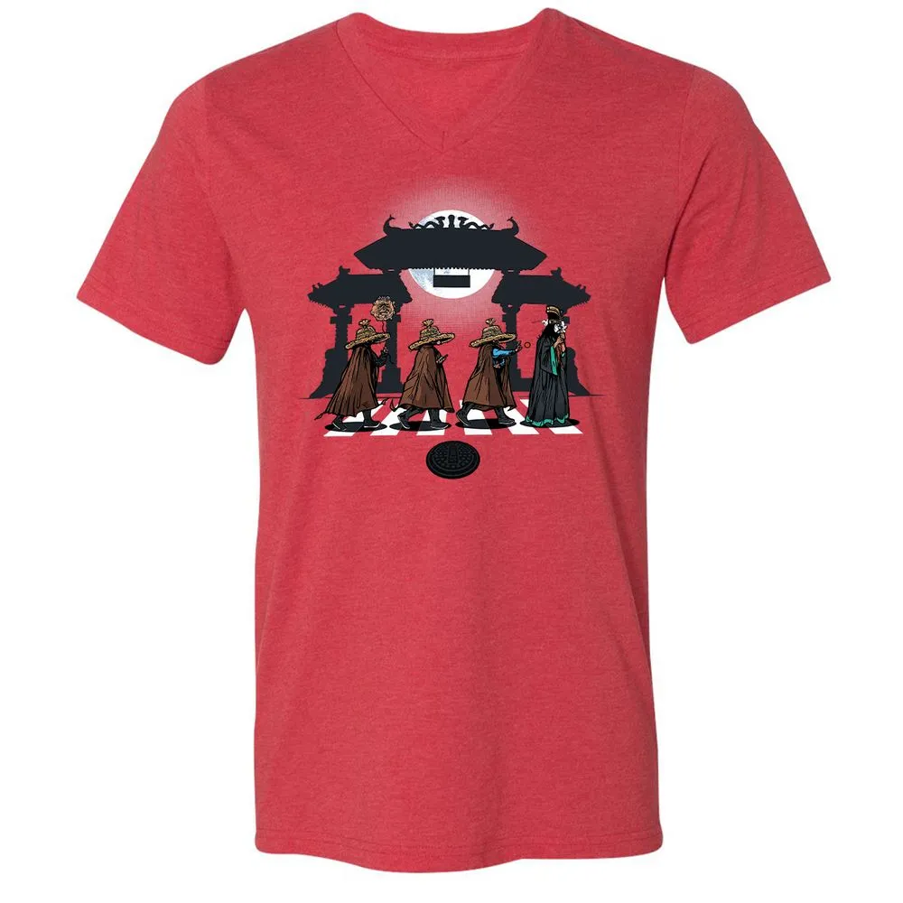 Unisex V-Neck T-Shirt - 912LZTRD - Heather Red - 16
