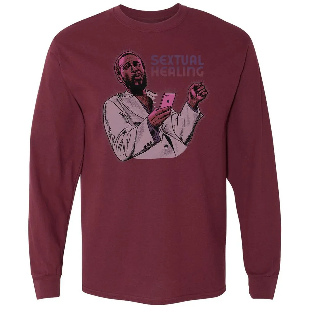 Long Sleeve T-Shirt - 9JD7FVGL - Maroon - 11