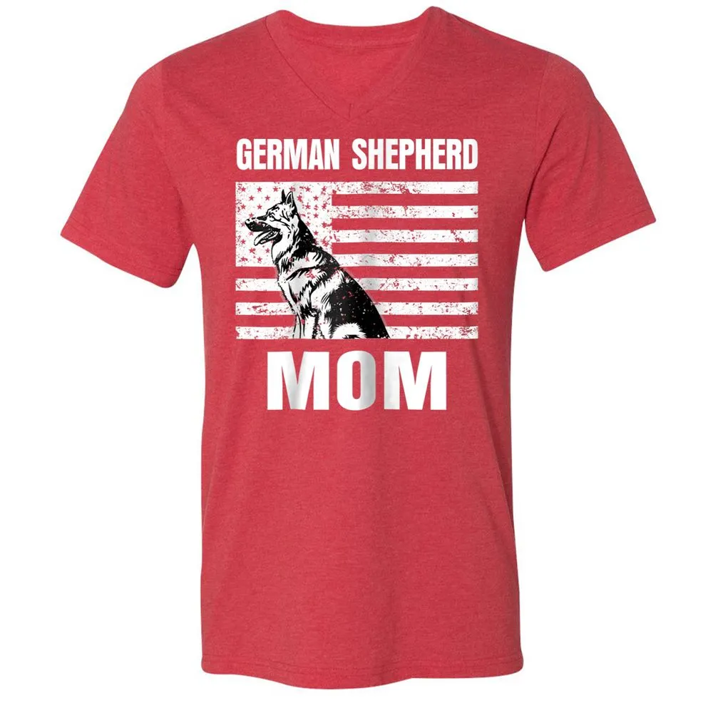 Unisex V-Neck T-Shirt - HZMVDJ22 - Heather Red - 16