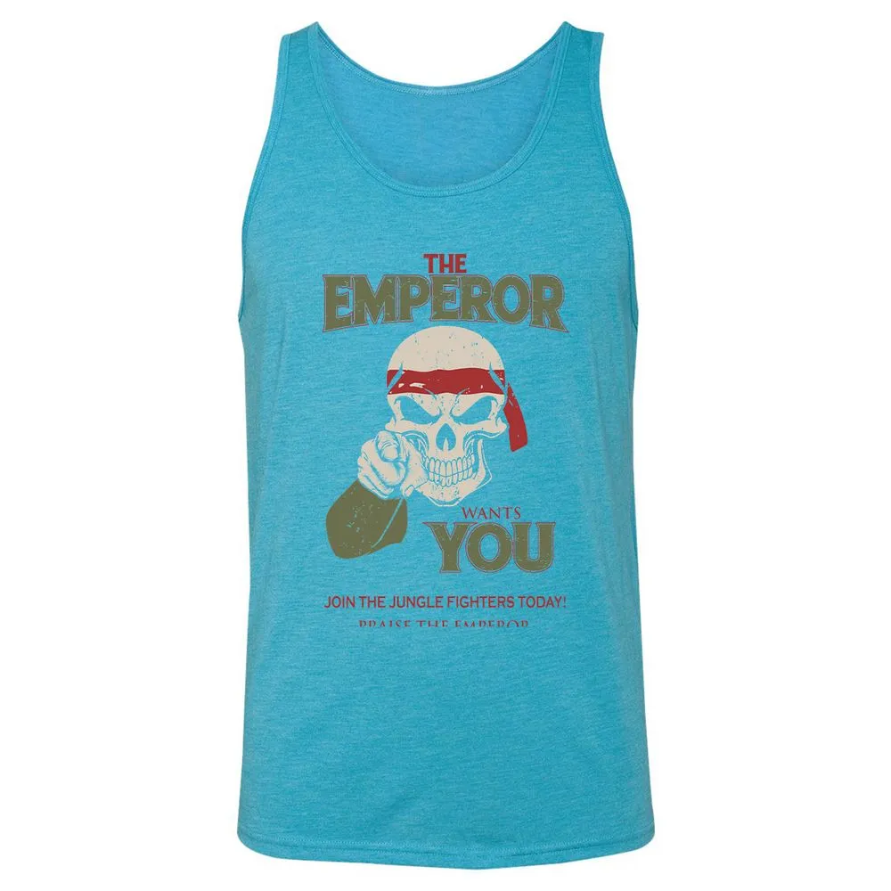 Unisex Jersey Tank - JBHWZM3D - Aqua Triblend - 3