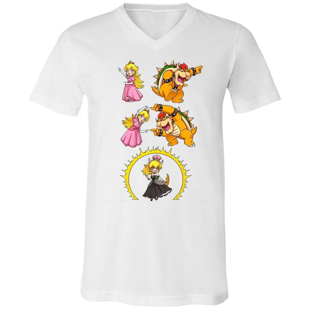 Unisex V-Neck T-Shirt - JT5EX52S - White - 5