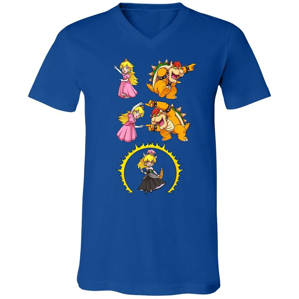 Unisex V-Neck T-Shirt - JT5EX52S - True Royal - 4