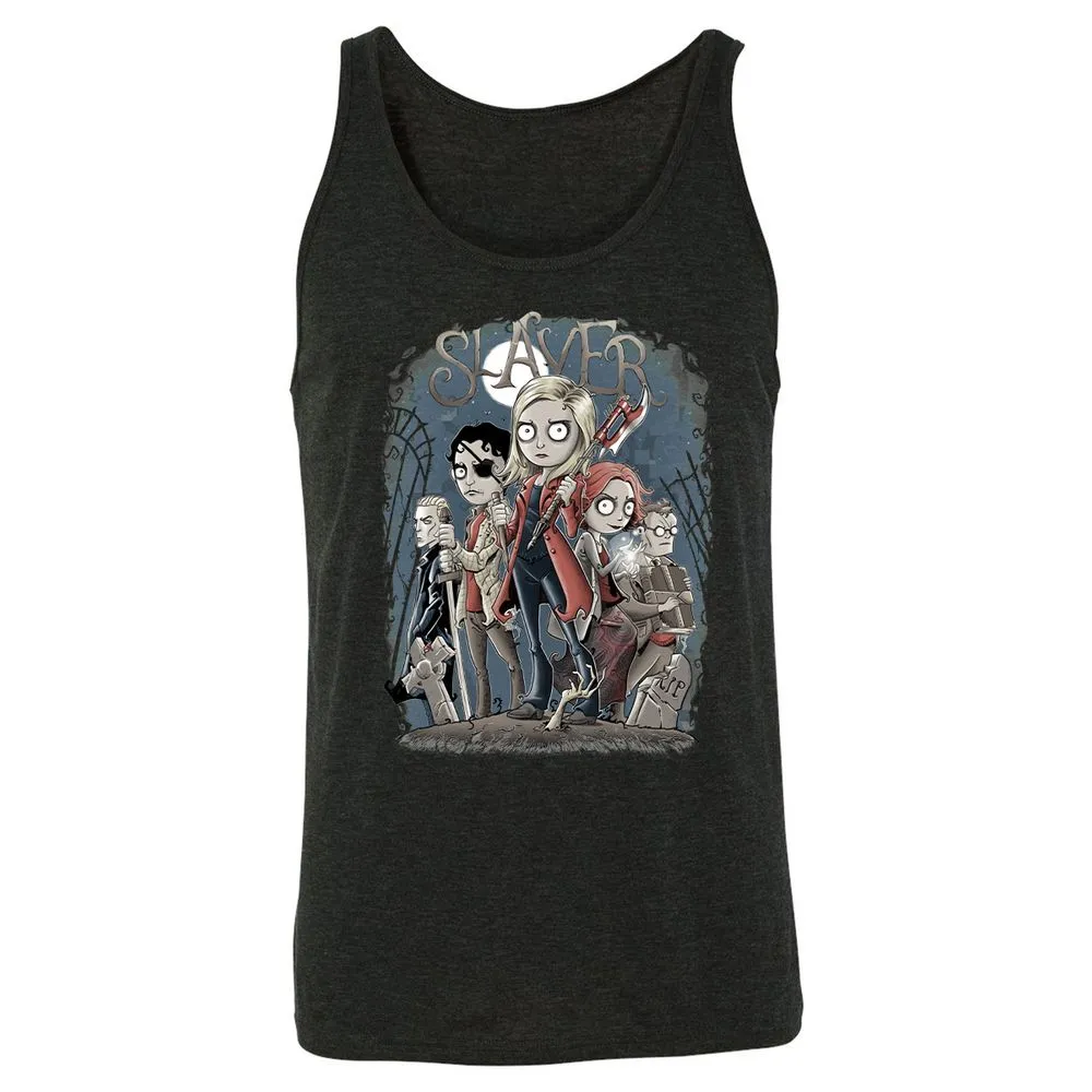 Unisex Jersey Tank - 859PGVYK - Charcoal Black Triblend - 5