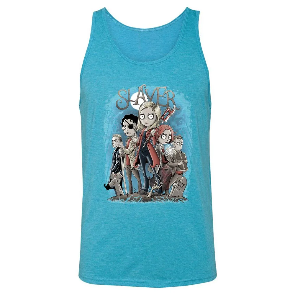 Unisex Jersey Tank - 859PGVYK - Aqua Triblend - 3
