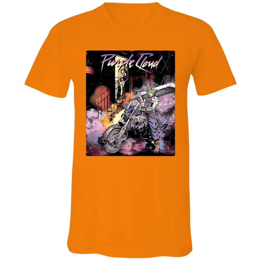 Unisex V-Neck T-Shirt - 7CMVHTGE - Orange - 11