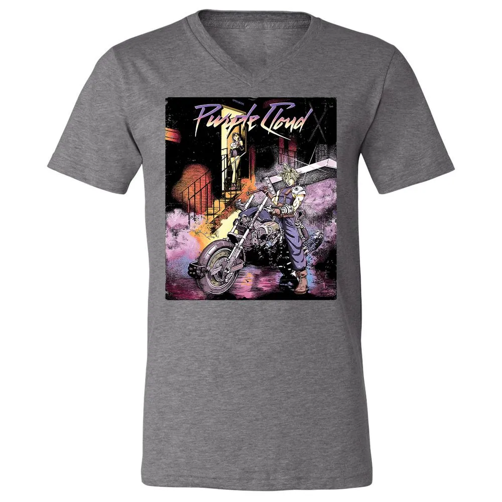 Unisex V-Neck T-Shirt - 7CMVHTGE - Deep Heather - 13