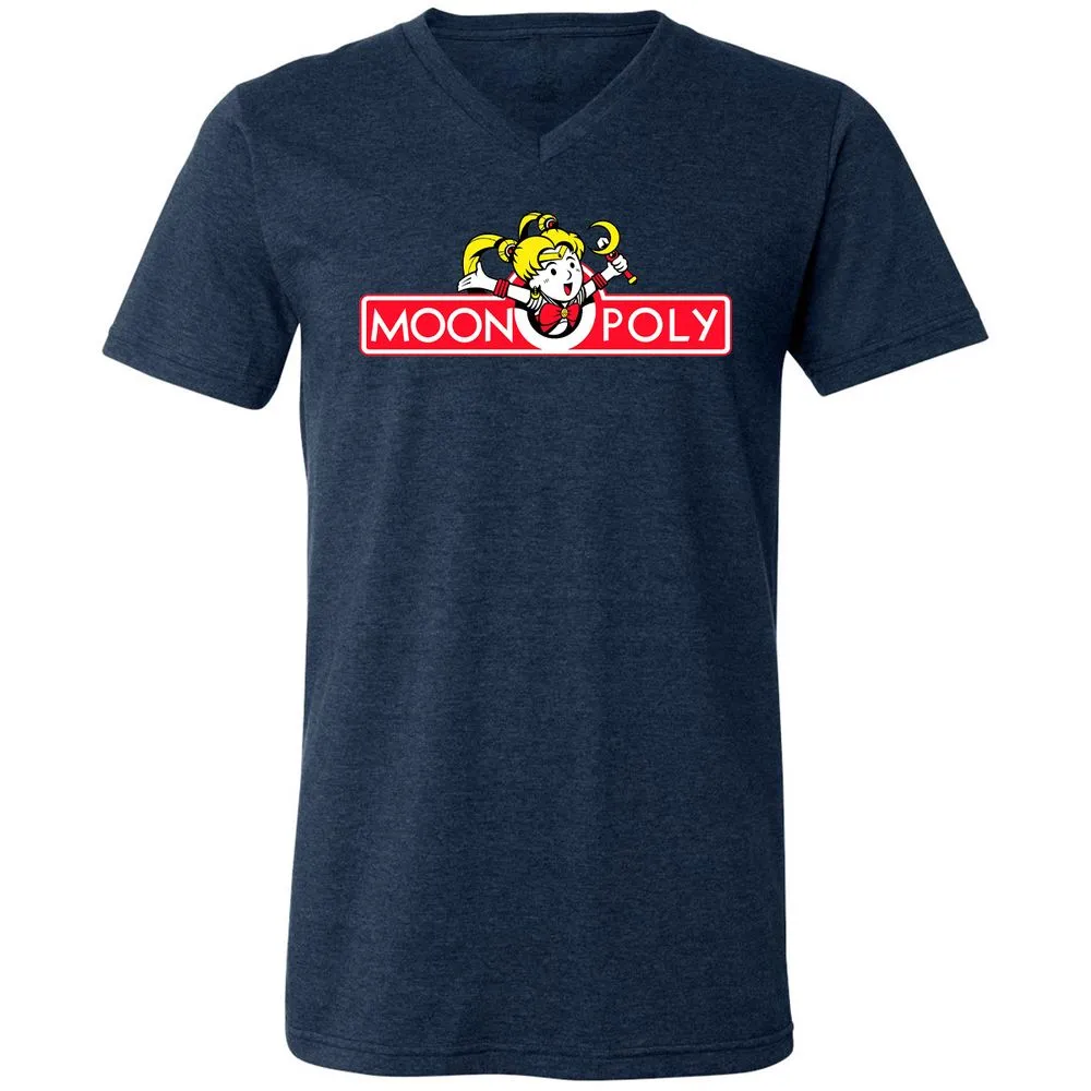 Unisex V-Neck T-Shirt - TA38M1JP - Heather Navy - 15