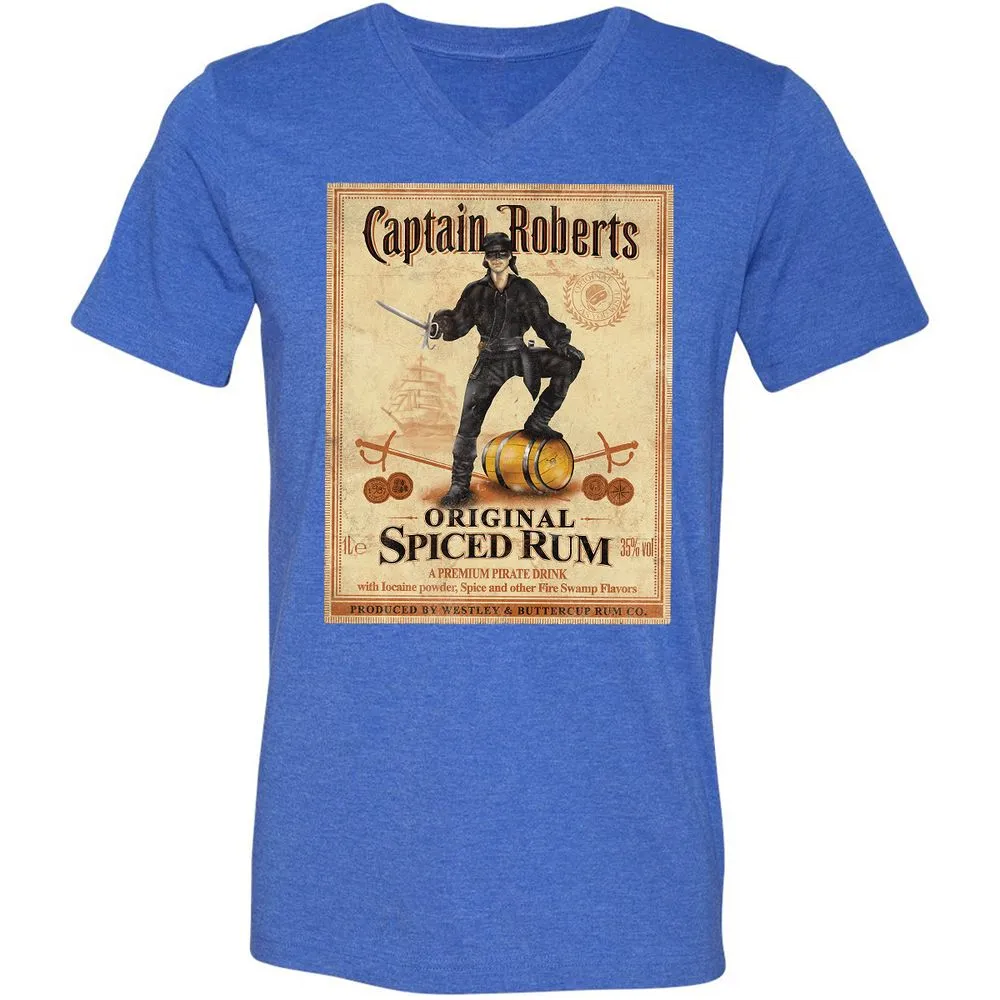 Unisex V-Neck T-Shirt - HJNPLV6C - Heather True Royal - 14