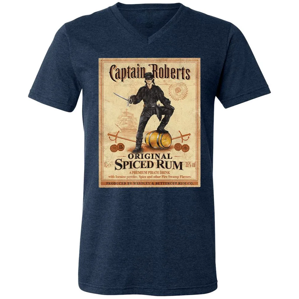 Unisex V-Neck T-Shirt - HJNPLV6C - Heather Navy - 15