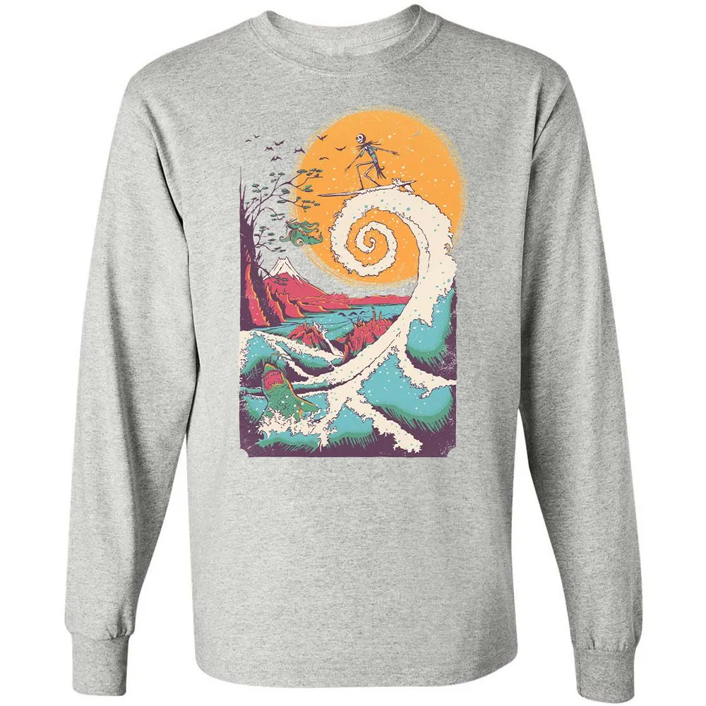 Long Sleeve T-Shirt - GDJZQMVY - Ash - 7
