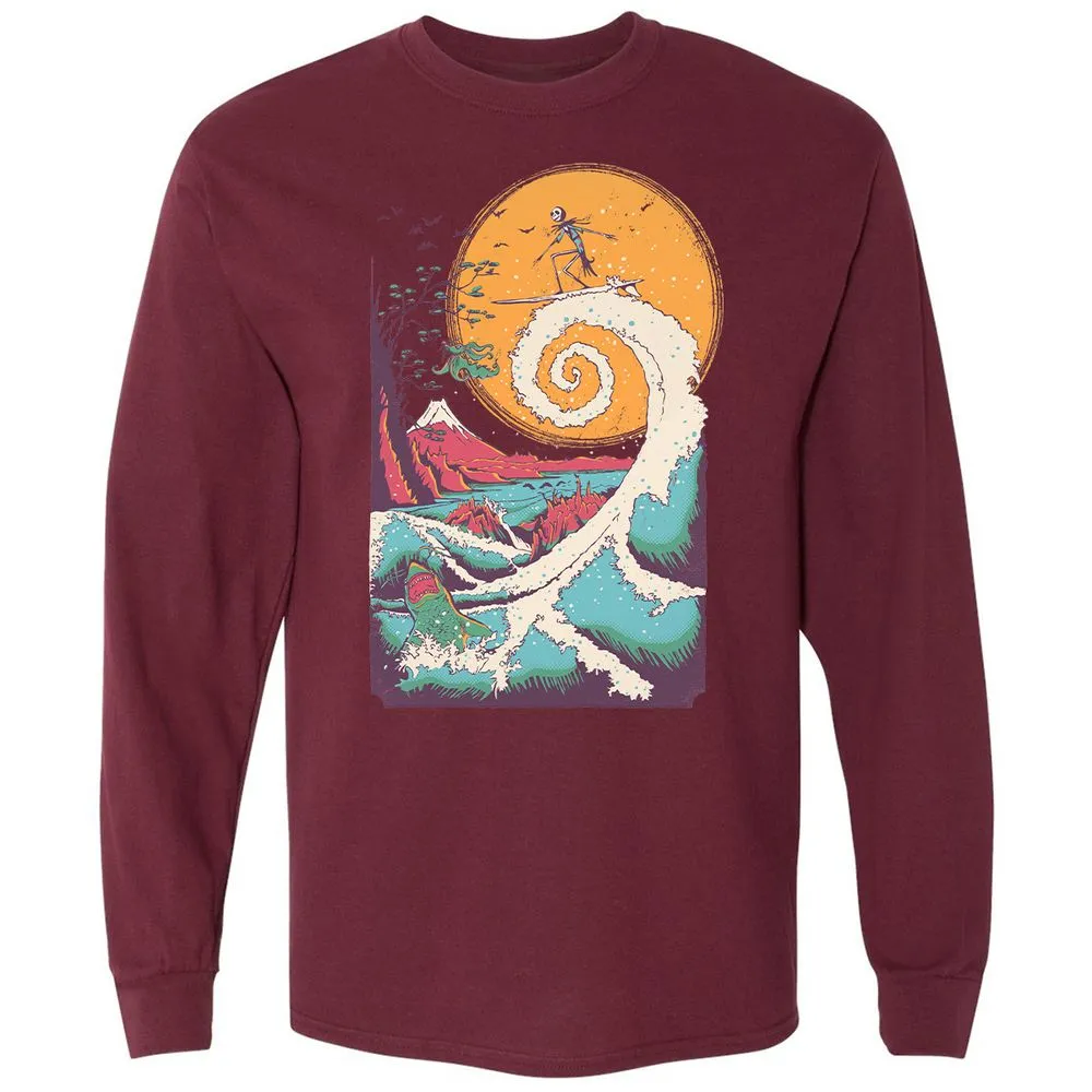 Long Sleeve T-Shirt - GDJZQMVY - Maroon - 11