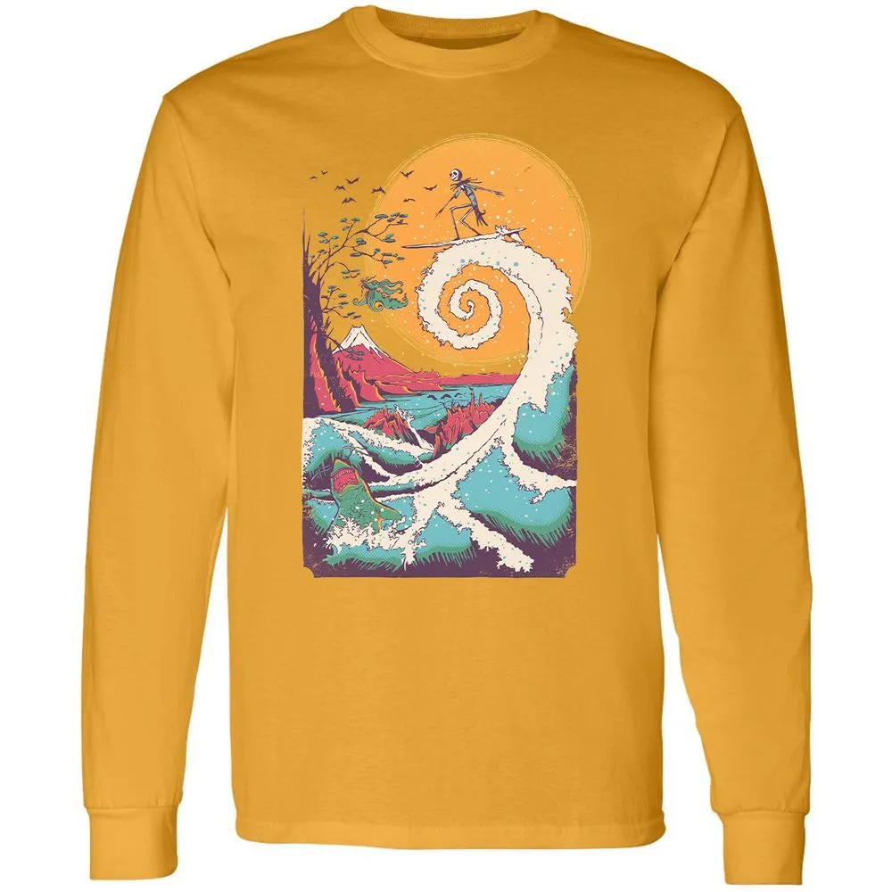 Long Sleeve T-Shirt - GDJZQMVY - Gold - 9