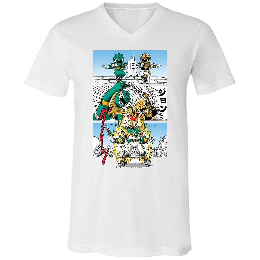 Unisex V-Neck T-Shirt - D6NY6WLQ - White - 5