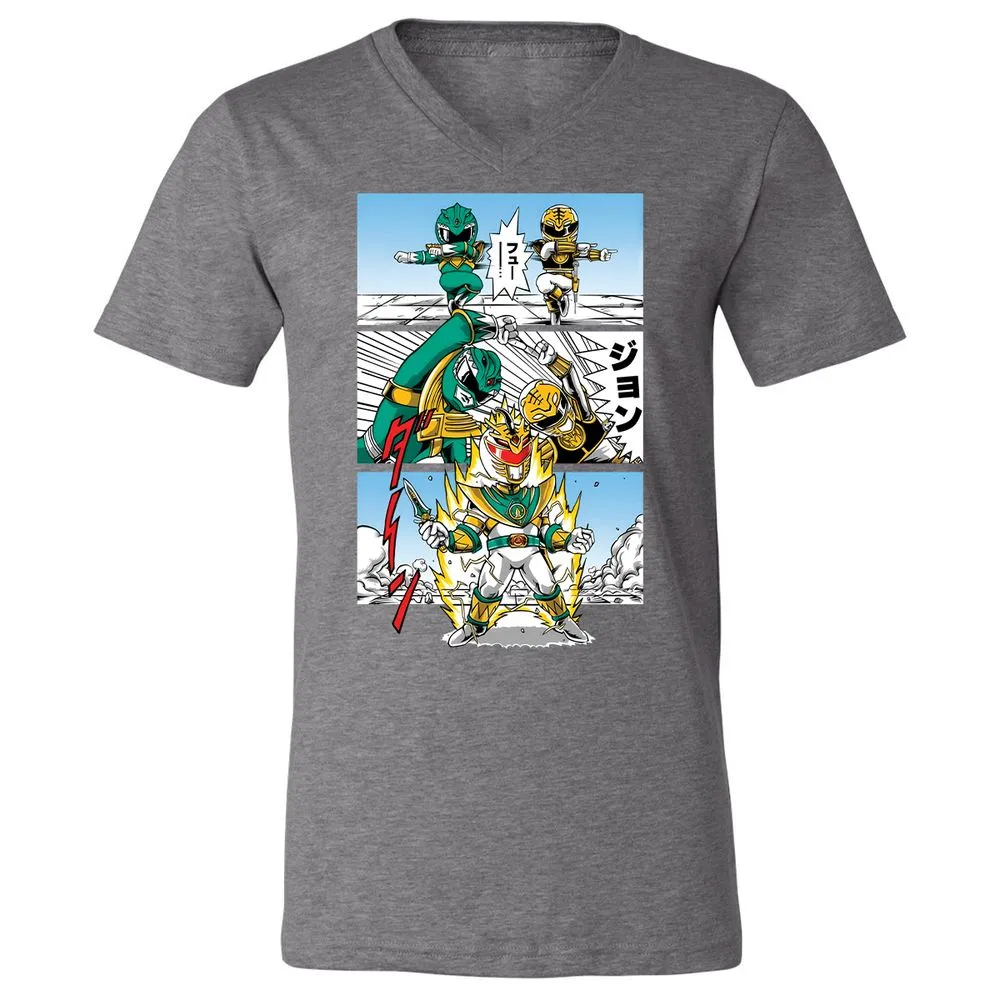 Unisex V-Neck T-Shirt - D6NY6WLQ - Deep Heather - 13