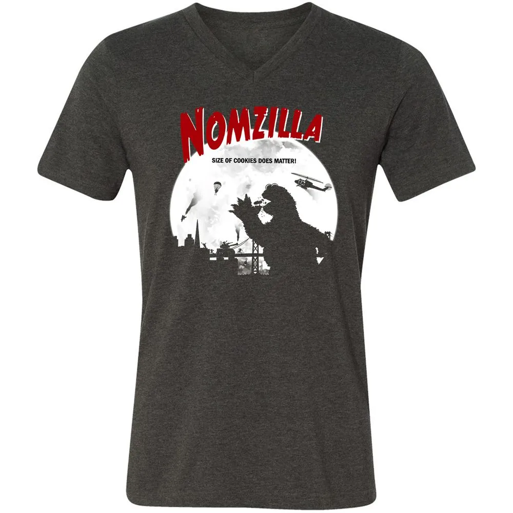 Unisex V-Neck T-Shirt - UZAR1VT5 - Dark Grey Heather - 8