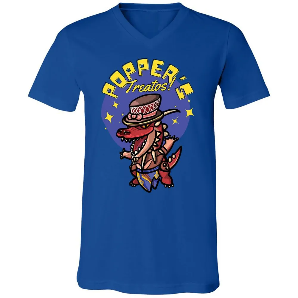 Unisex V-Neck T-Shirt - KR6FB83B - True Royal - 4