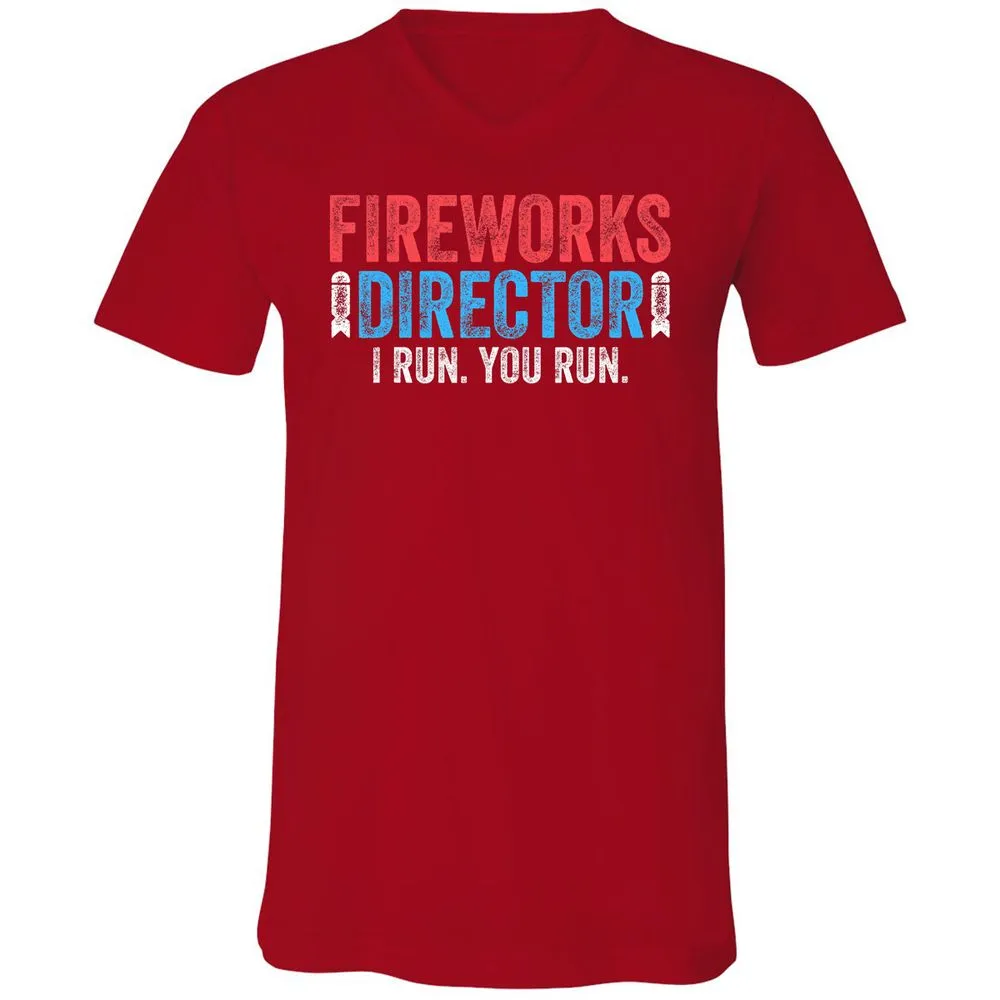 Unisex V-Neck T-Shirt - JLF2MWJB - Red - 3