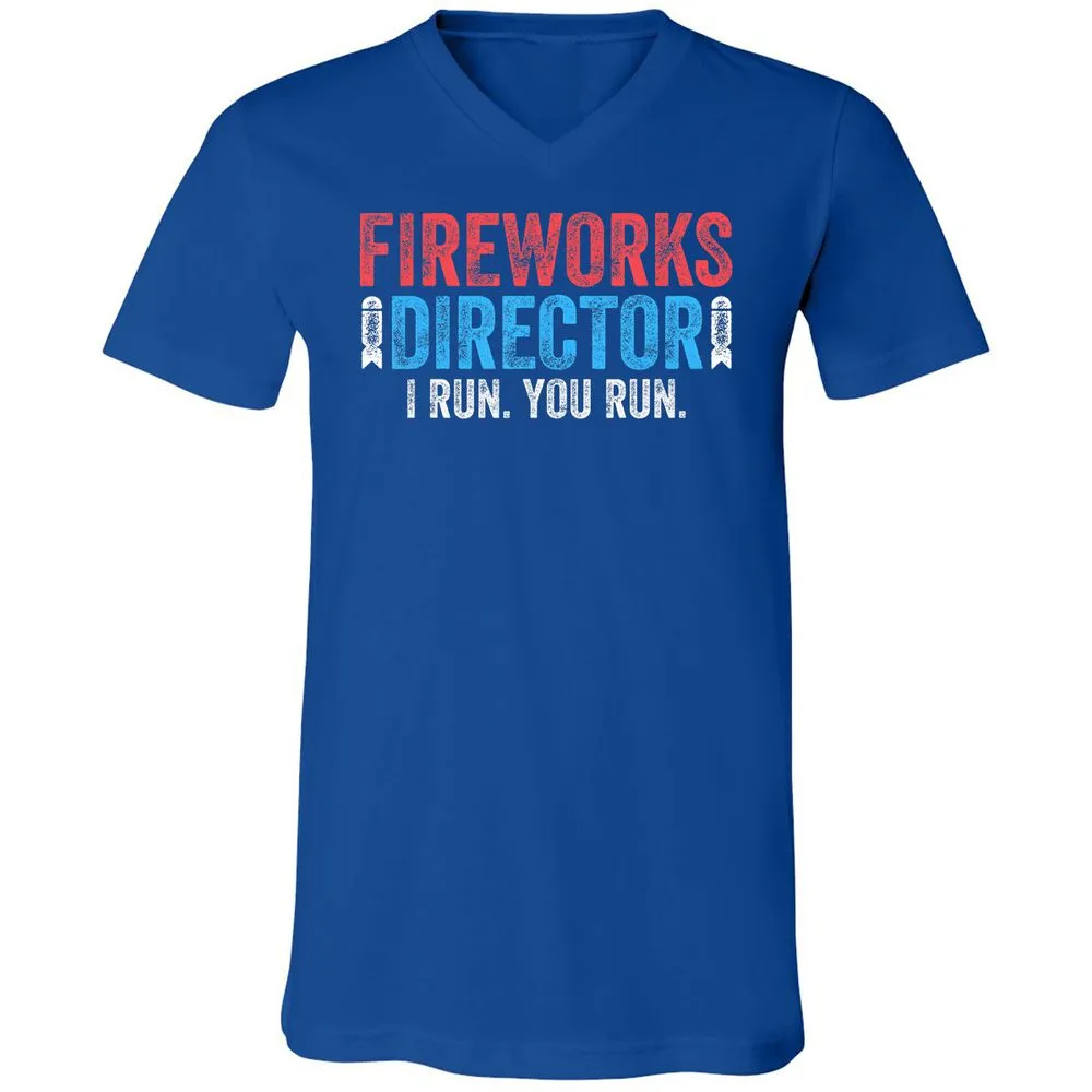 Unisex V-Neck T-Shirt - JLF2MWJB - True Royal - 4