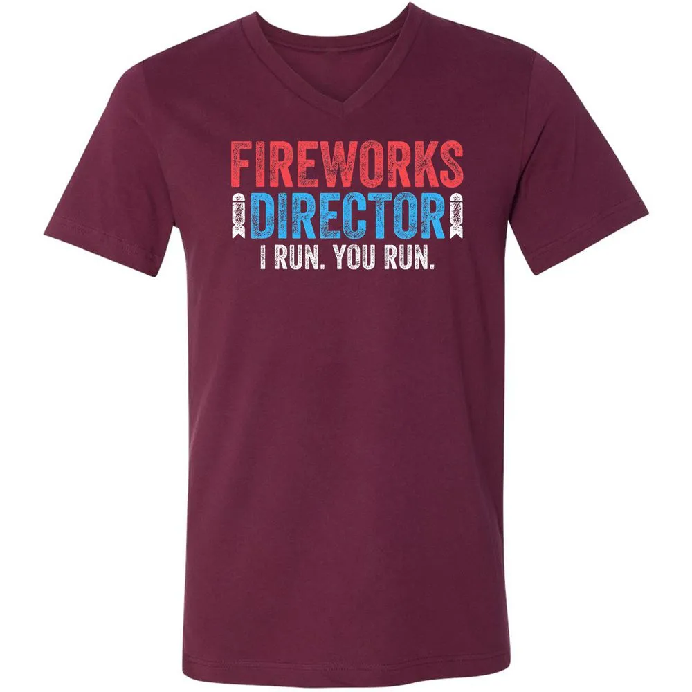 Unisex V-Neck T-Shirt - JLF2MWJB - Maroon - 6