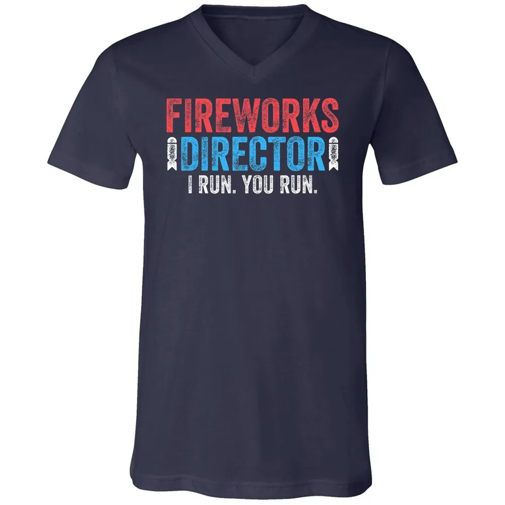 Unisex V-Neck T-Shirt - JLF2MWJB - Navy - 2