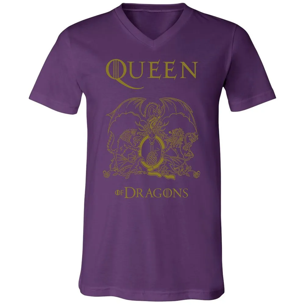 Unisex V-Neck T-Shirt - H6GQRTWP - Team Purple - 9