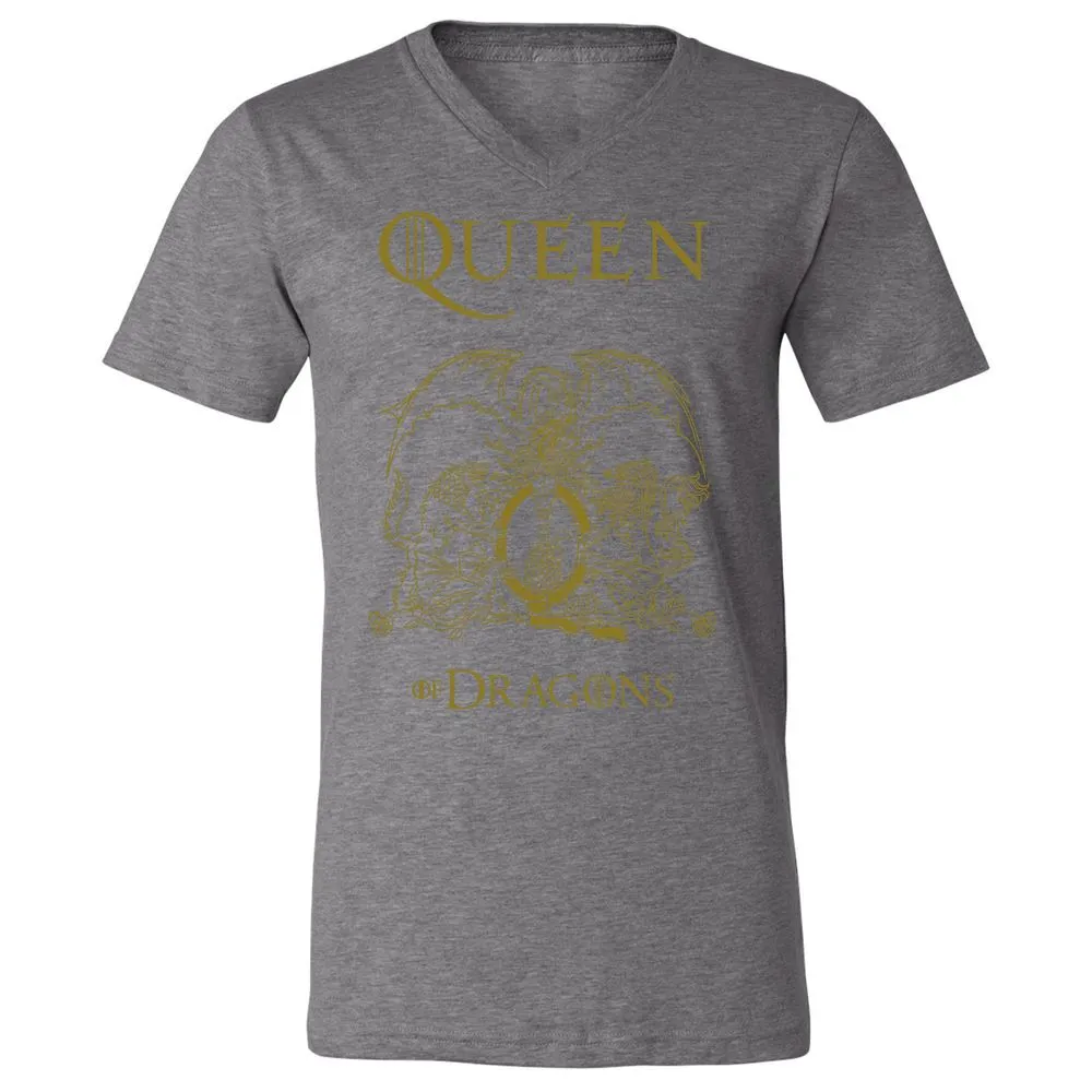 Unisex V-Neck T-Shirt - H6GQRTWP - Deep Heather - 13