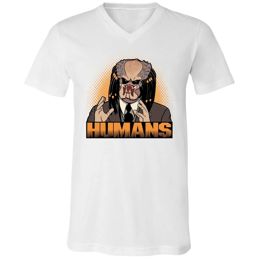 Unisex V-Neck T-Shirt - 92YXQDNS - White - 5