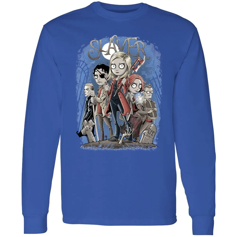 Long Sleeve T-Shirt - 6CUDQMPZ - Royal - 8