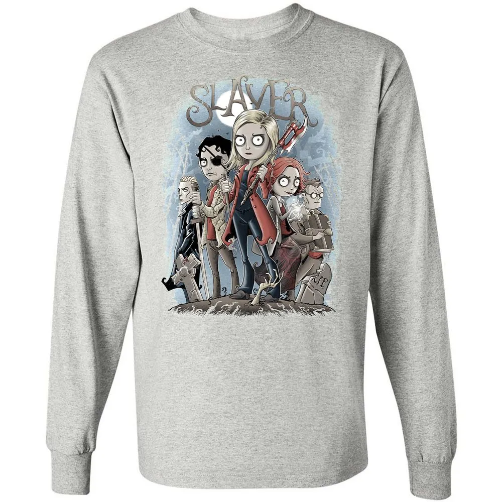 Long Sleeve T-Shirt - 6CUDQMPZ - Ash - 7