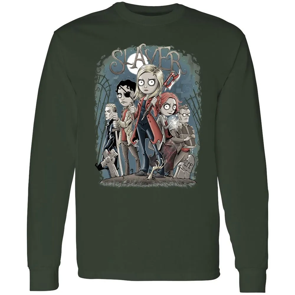Long Sleeve T-Shirt - 6CUDQMPZ - Forest Green - 4