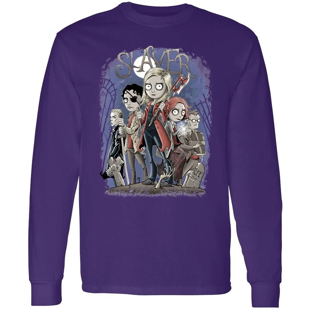 Long Sleeve T-Shirt - 6CUDQMPZ - Purple - 13