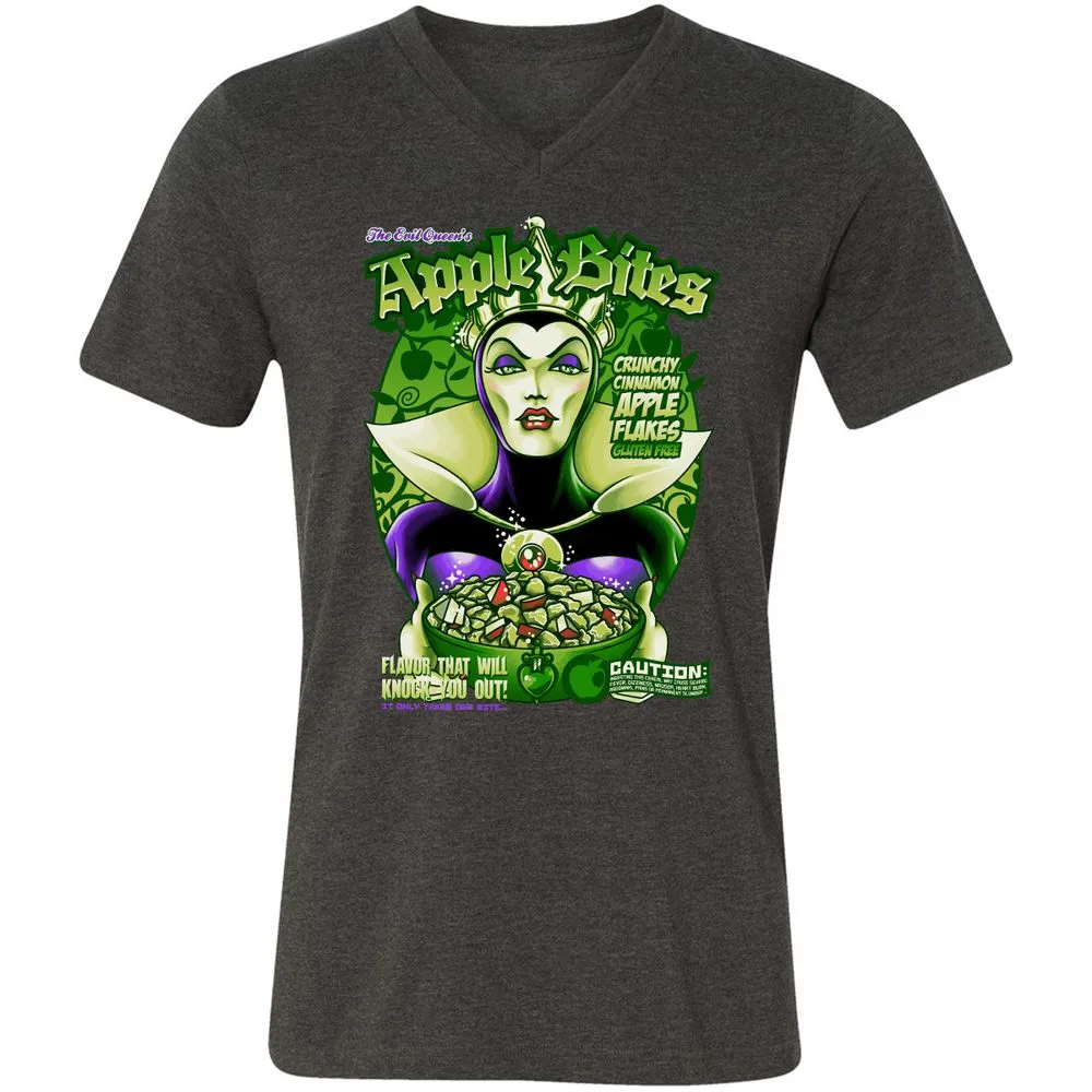 Unisex V-Neck T-Shirt - HWVTKASN - Dark Grey Heather - 8