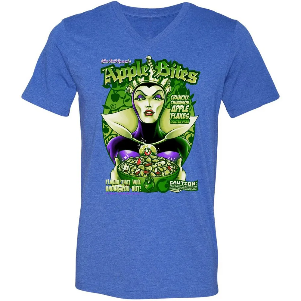 Unisex V-Neck T-Shirt - HWVTKASN - Heather True Royal - 14