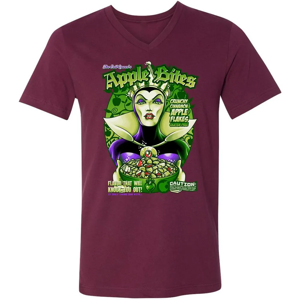 Unisex V-Neck T-Shirt - HWVTKASN - Maroon - 6