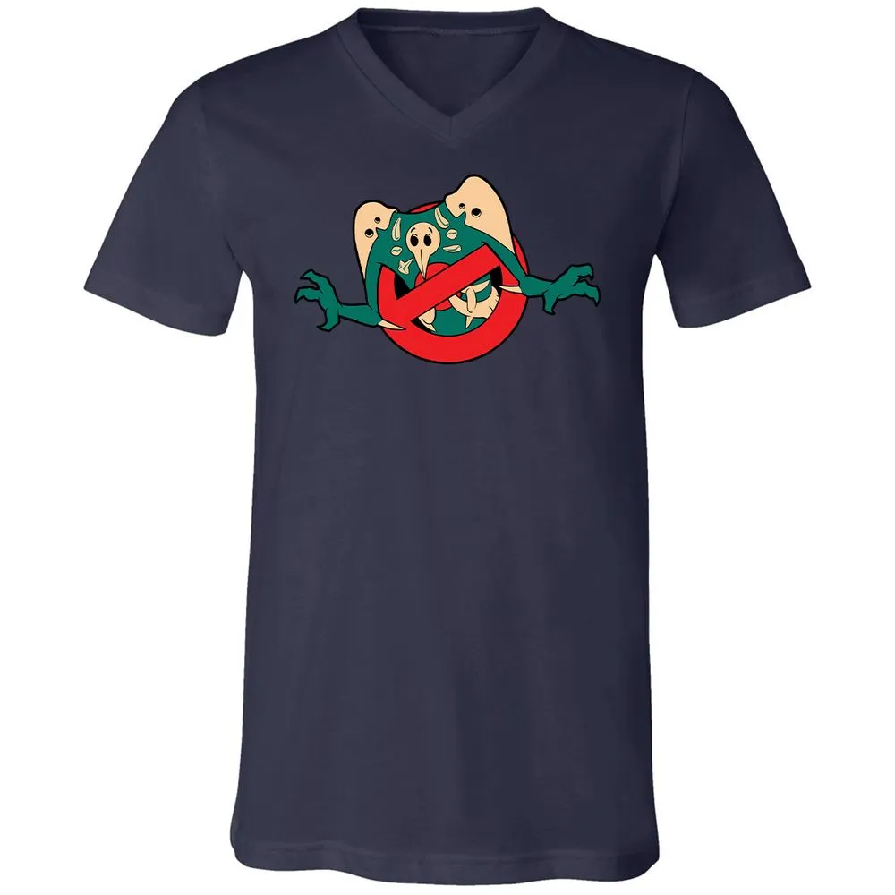 Unisex V-Neck T-Shirt - KWGTEPTV - Navy - 2