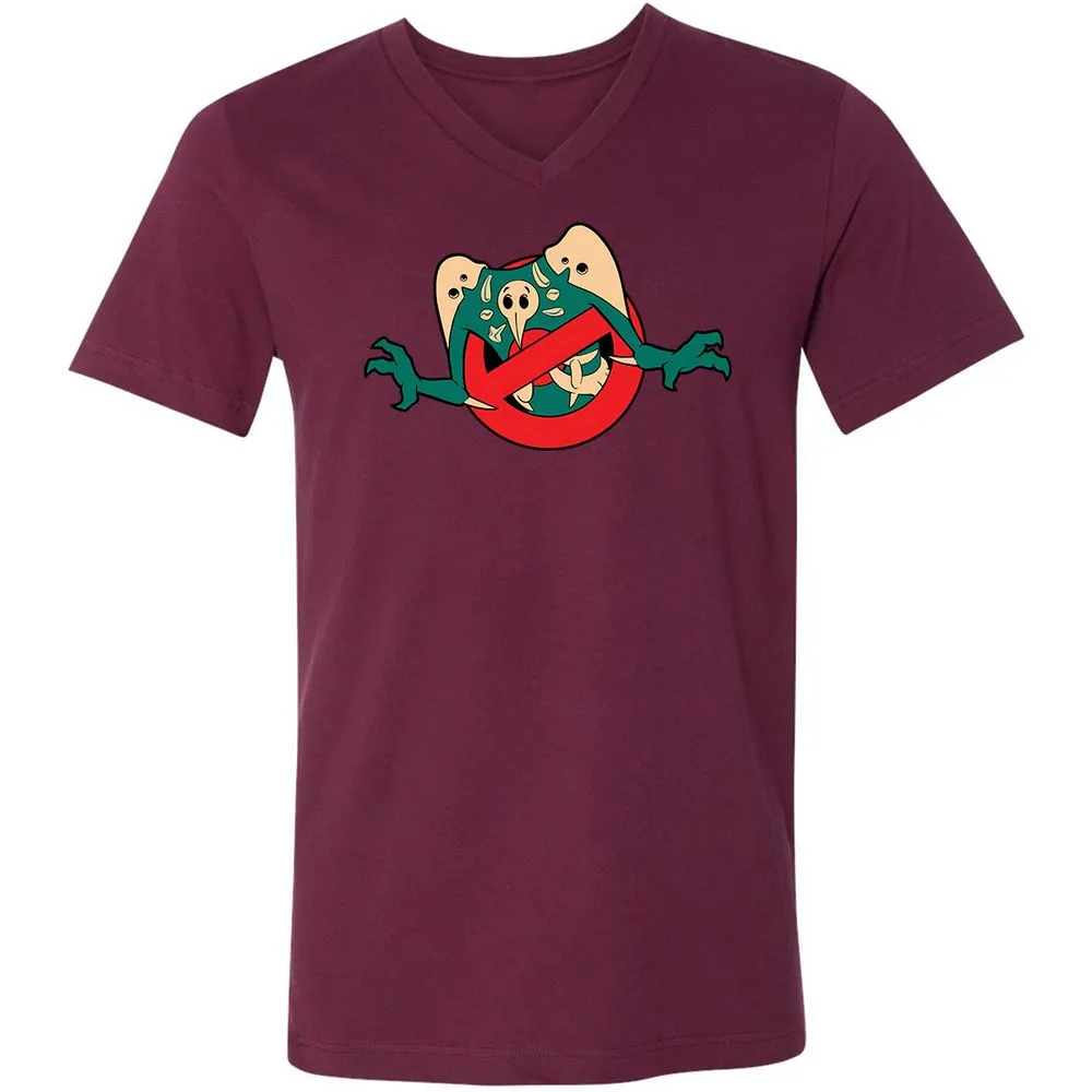 Unisex V-Neck T-Shirt - KWGTEPTV - Maroon - 6