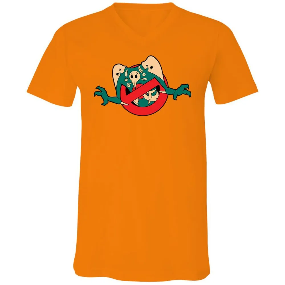 Unisex V-Neck T-Shirt - KWGTEPTV - Orange - 11