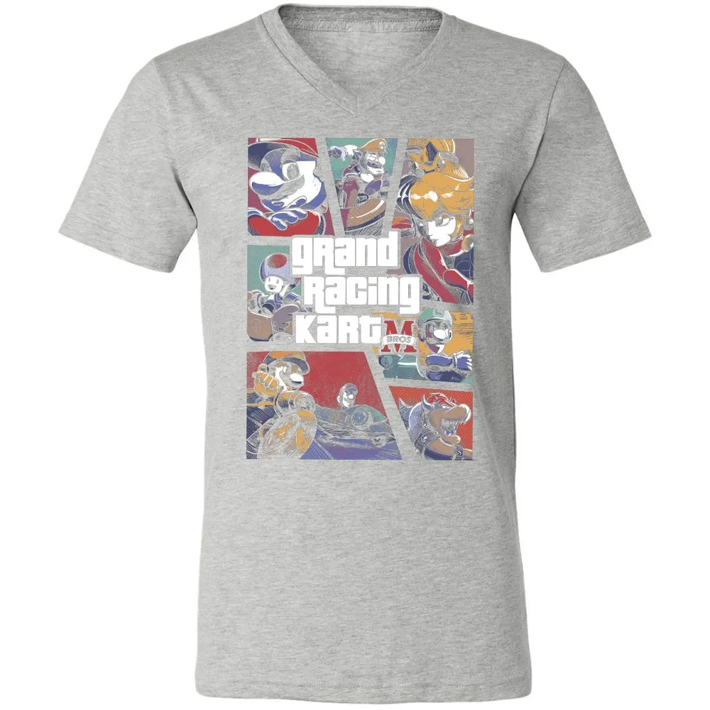Unisex V-Neck T-Shirt - LU33VTL4 - Athletic Heather - 7
