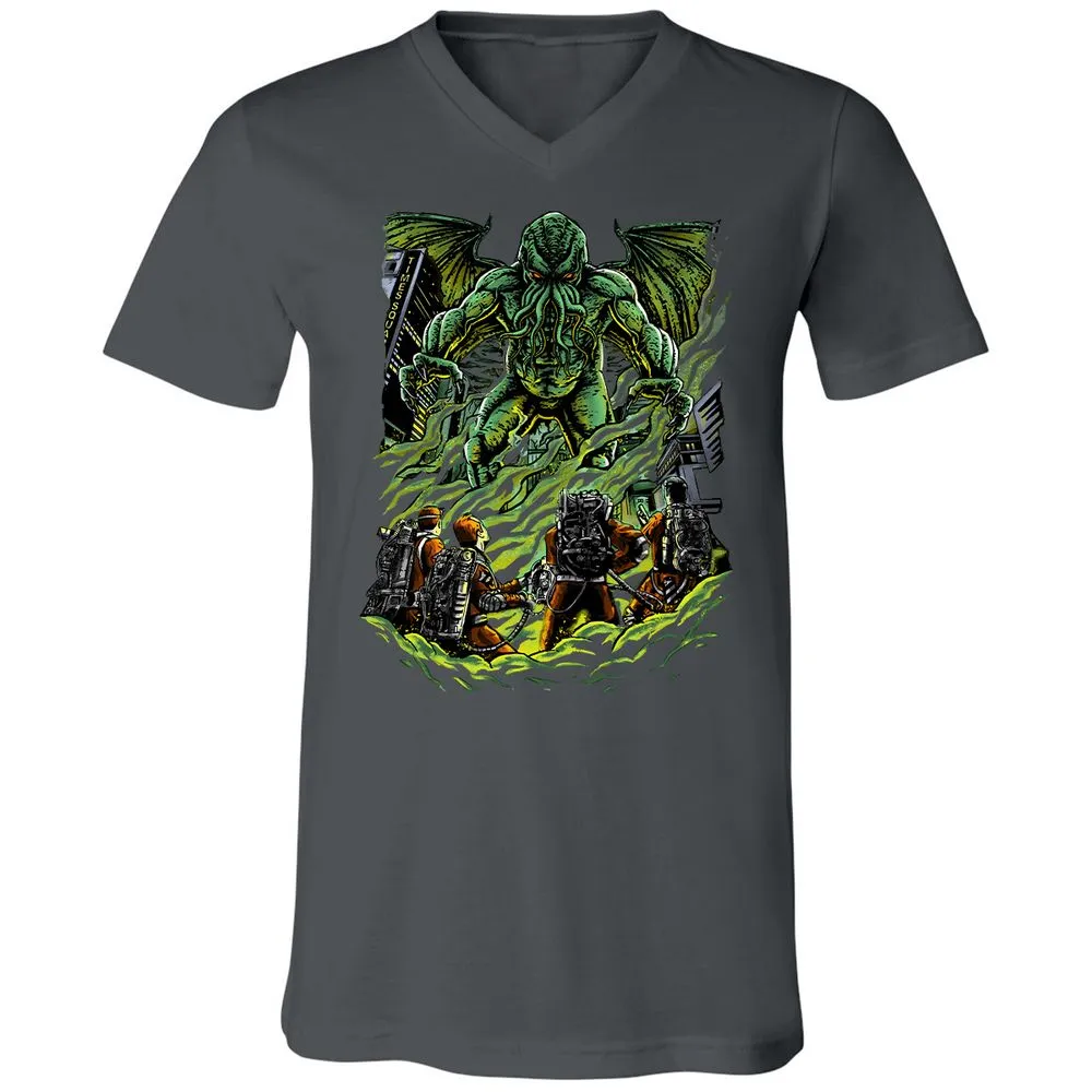 Unisex V-Neck T-Shirt - U43HSAM4 - Asphalt - 12