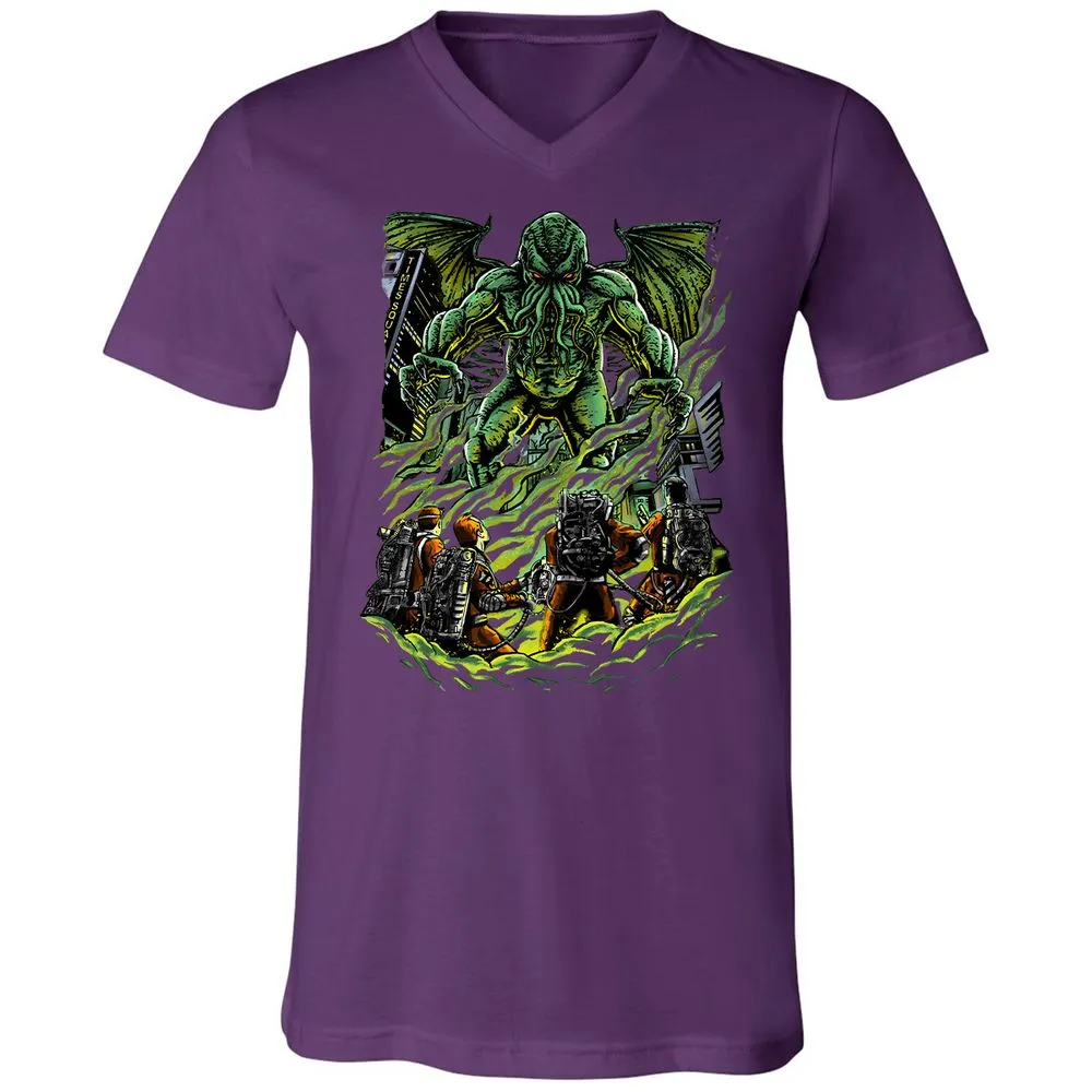 Unisex V-Neck T-Shirt - U43HSAM4 - Team Purple - 9