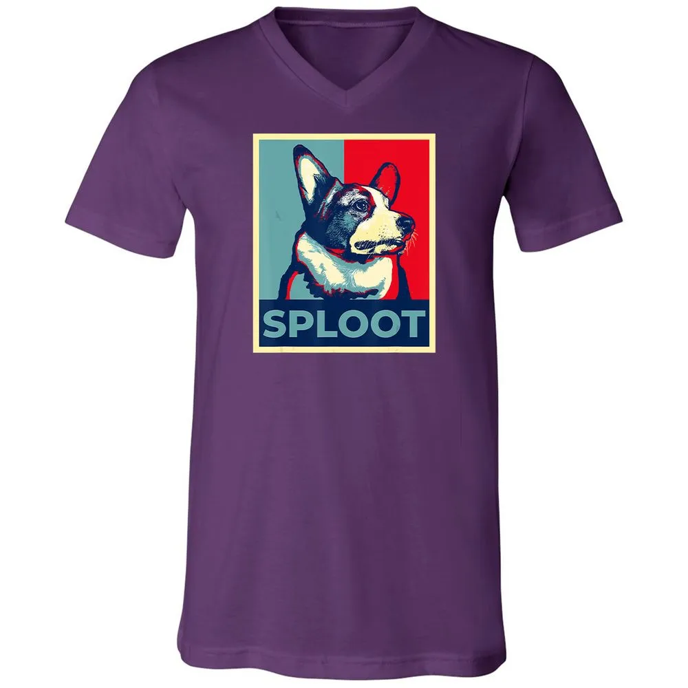 Unisex V-Neck T-Shirt - T1SKEK3E - Team Purple - 9