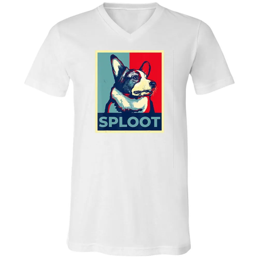 Unisex V-Neck T-Shirt - T1SKEK3E - White - 5