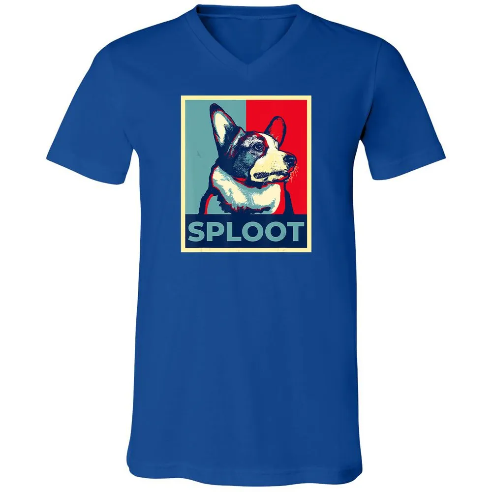 Unisex V-Neck T-Shirt - T1SKEK3E - True Royal - 4