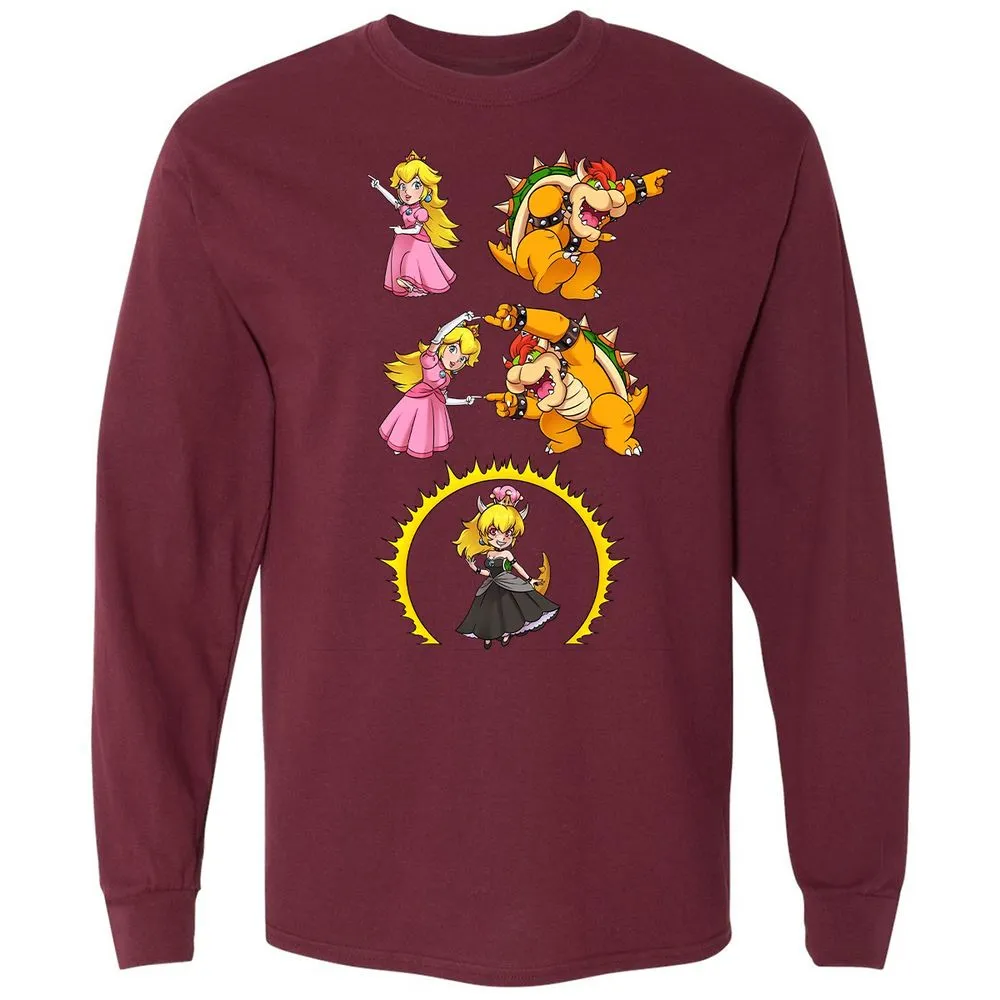 Long Sleeve T-Shirt - 5ZA6W2UZ - Maroon - 11