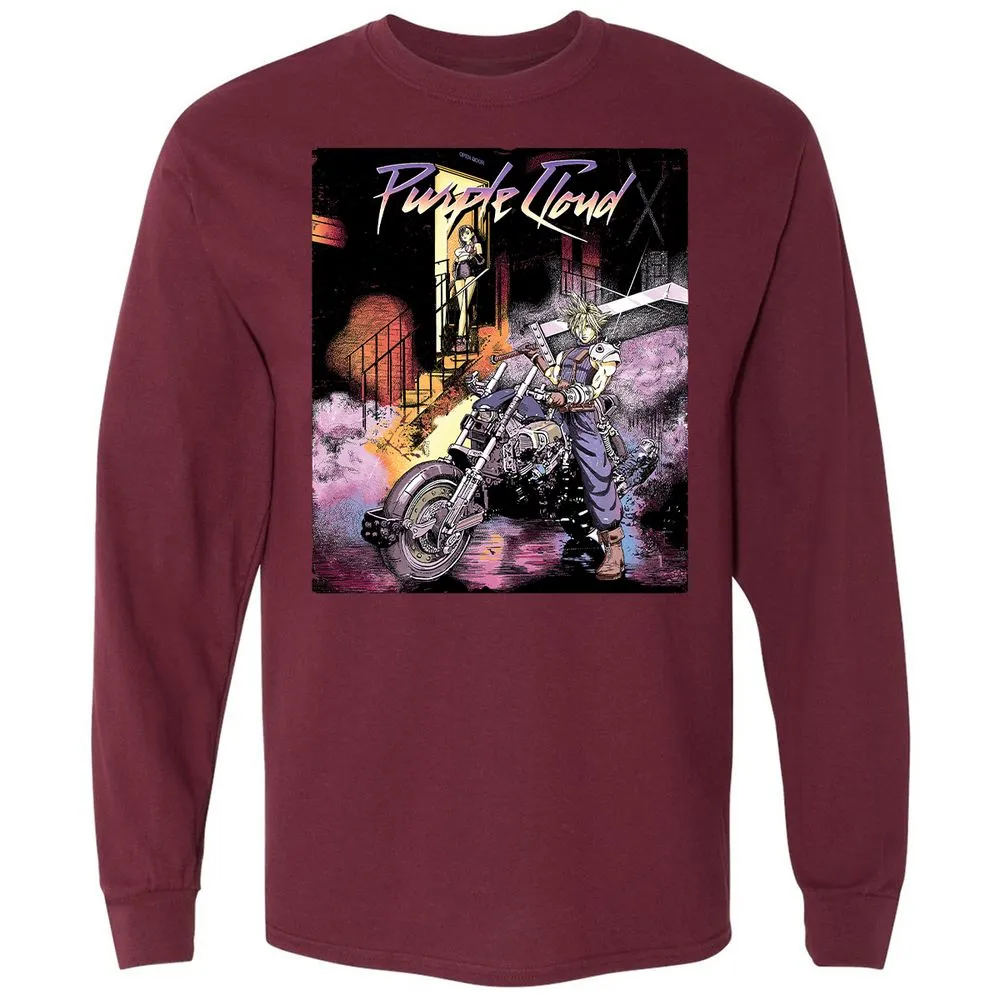 Long Sleeve T-Shirt - W54E9QBD - Maroon - 11