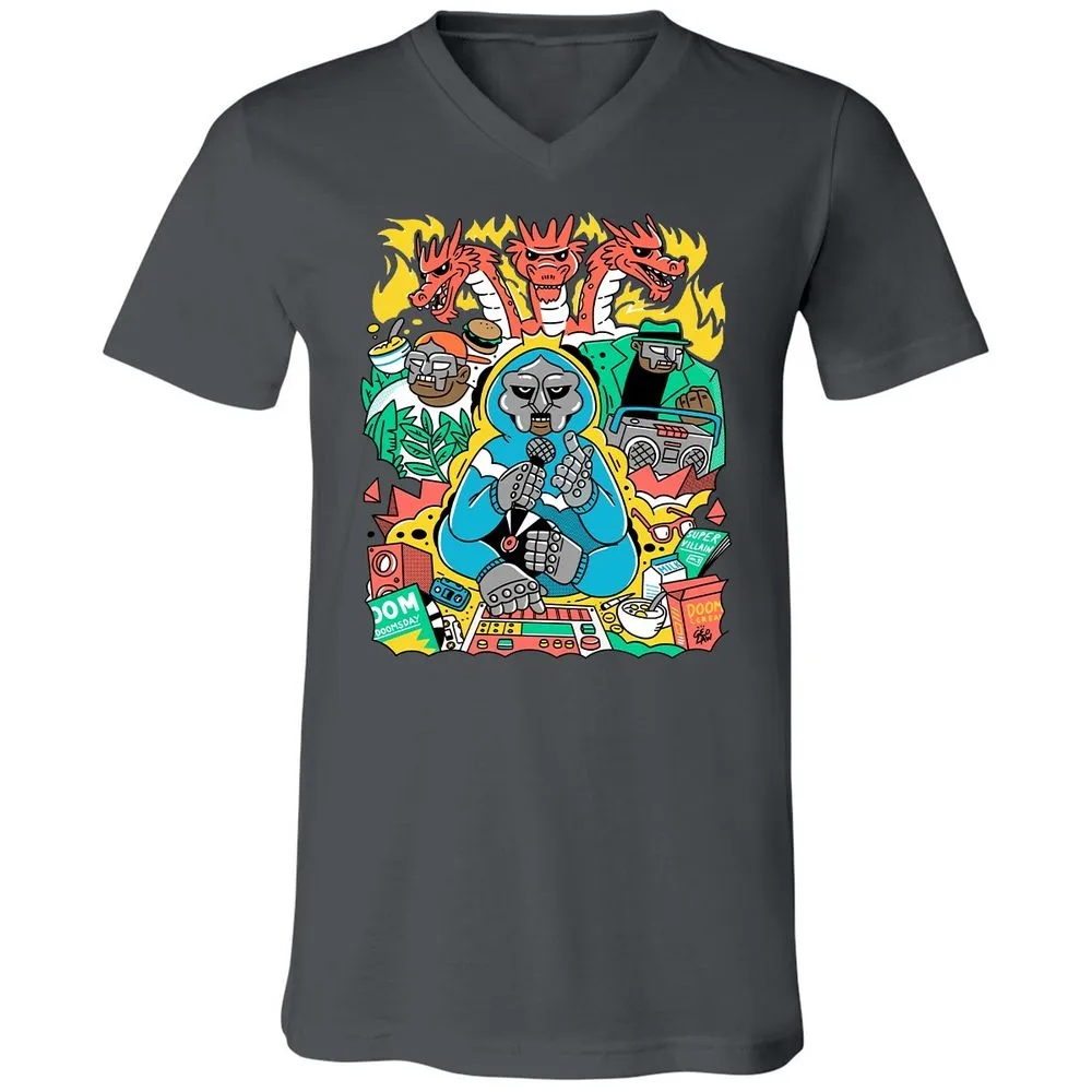 Unisex V-Neck T-Shirt - TT84195T - Asphalt - 12