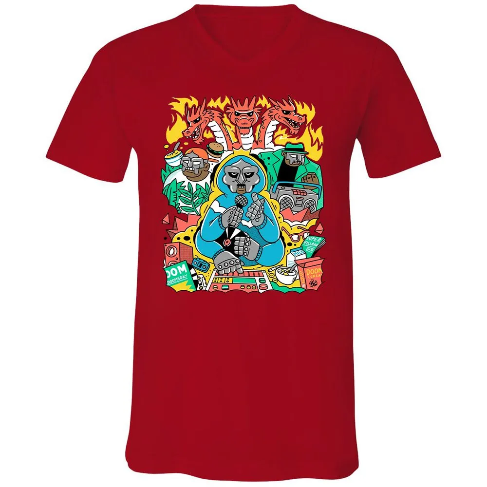 Unisex V-Neck T-Shirt - TT84195T - Red - 3