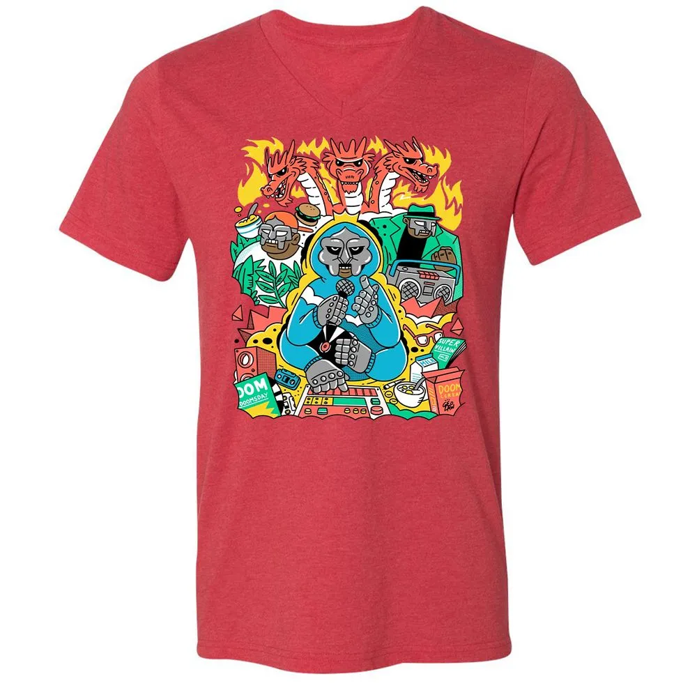 Unisex V-Neck T-Shirt - TT84195T - Heather Red - 16
